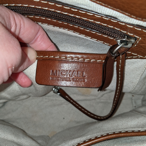 Michael Kors brown leather purse - Picture 6 of 8